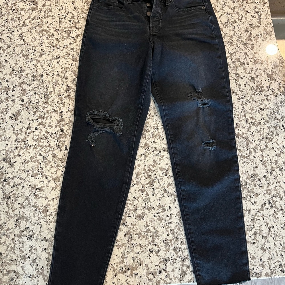 Old Navy High-Rise O.G. Straight Secret- Slim Pockets Black Size 2